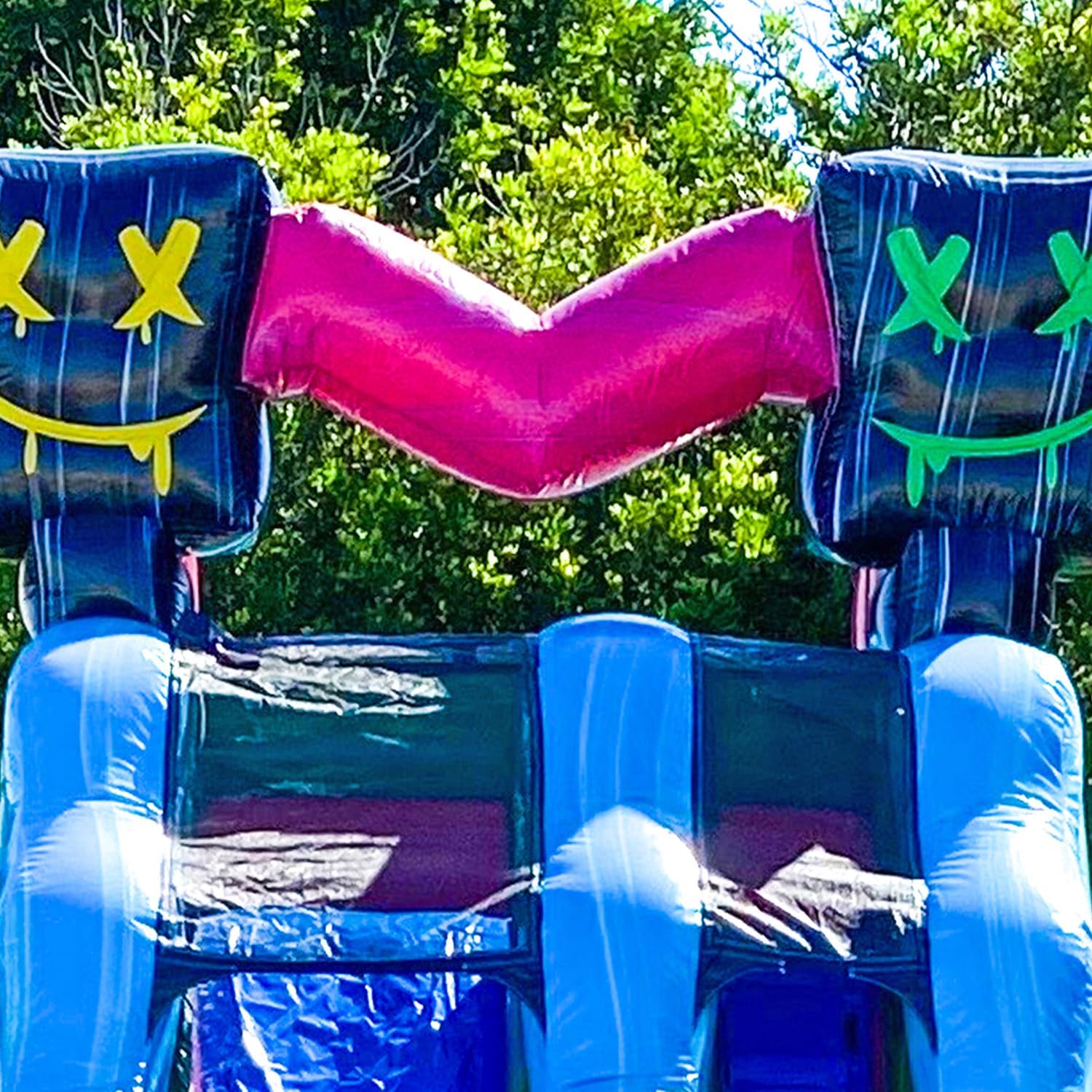 Another view of the Squid Games Blitz 19′ Single Lane Water Slide party rental