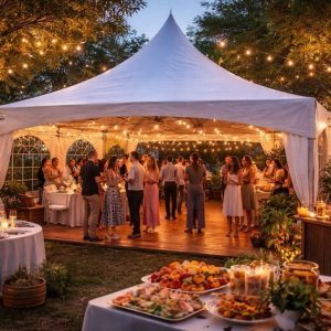 20×20 High Peak Tent W/ Walls rental from InflatableTX in North DFW