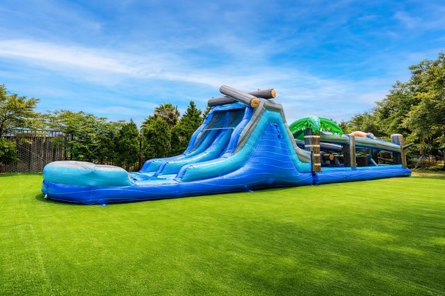 Tropical Surge 45ft Dual Lane Obstacle Run rental