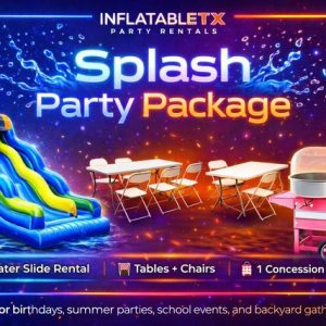 Splash Party Package (Slides) rental from InflatableTX in North DFW