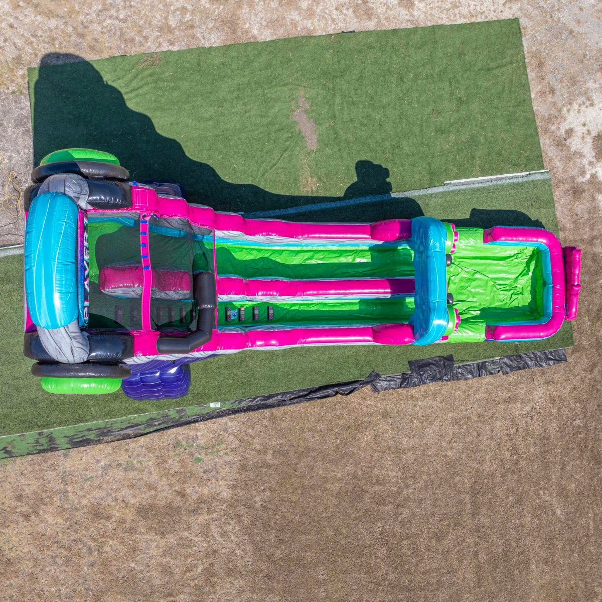 22′ Glitch Rush Single Lane Gamer Water Slide party rental in Carrollton and North DFW