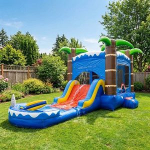 Tsunami Titan Shark Wide Lane Combo rental from InflatableTX in North DFW