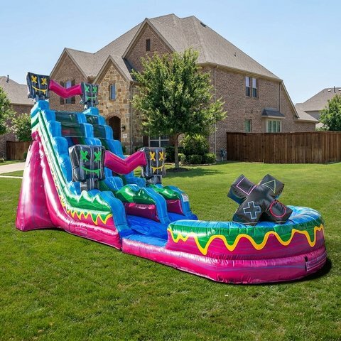 Squid Games Blitz 19ft Single Lane Water Slide rental