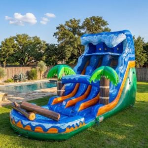 18′ Jungle Journey Dual Lane Water Slide rental from InflatableTX in North DFW