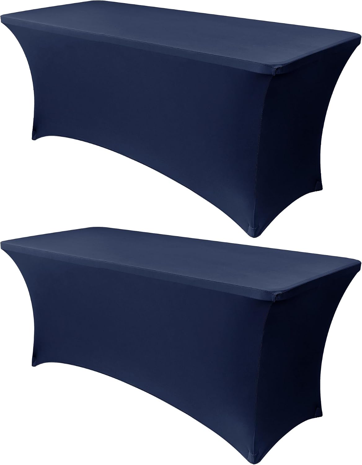 Navy Blue 6ft Stretch Spandex Table Cover (choose color) rental - InflatableTX