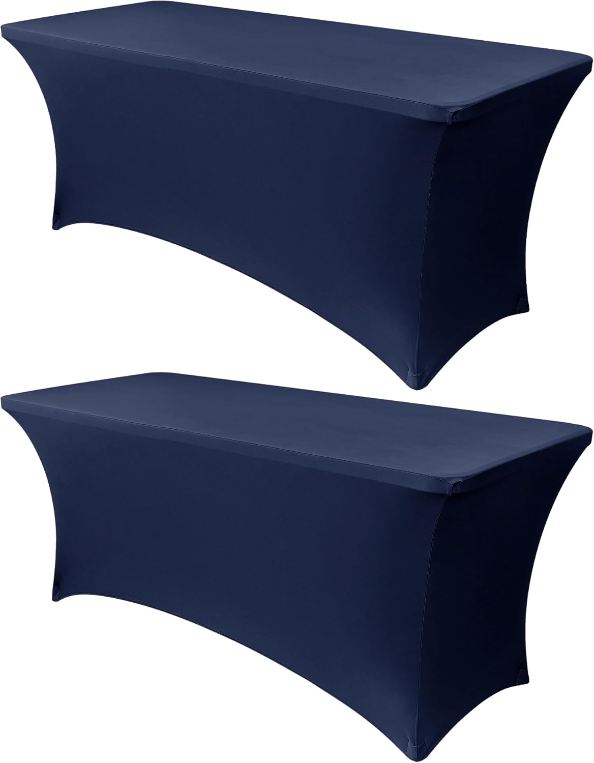 Navy Blue 8ft Stretch Spandex Table Cover (choose color) rental - InflatableTX