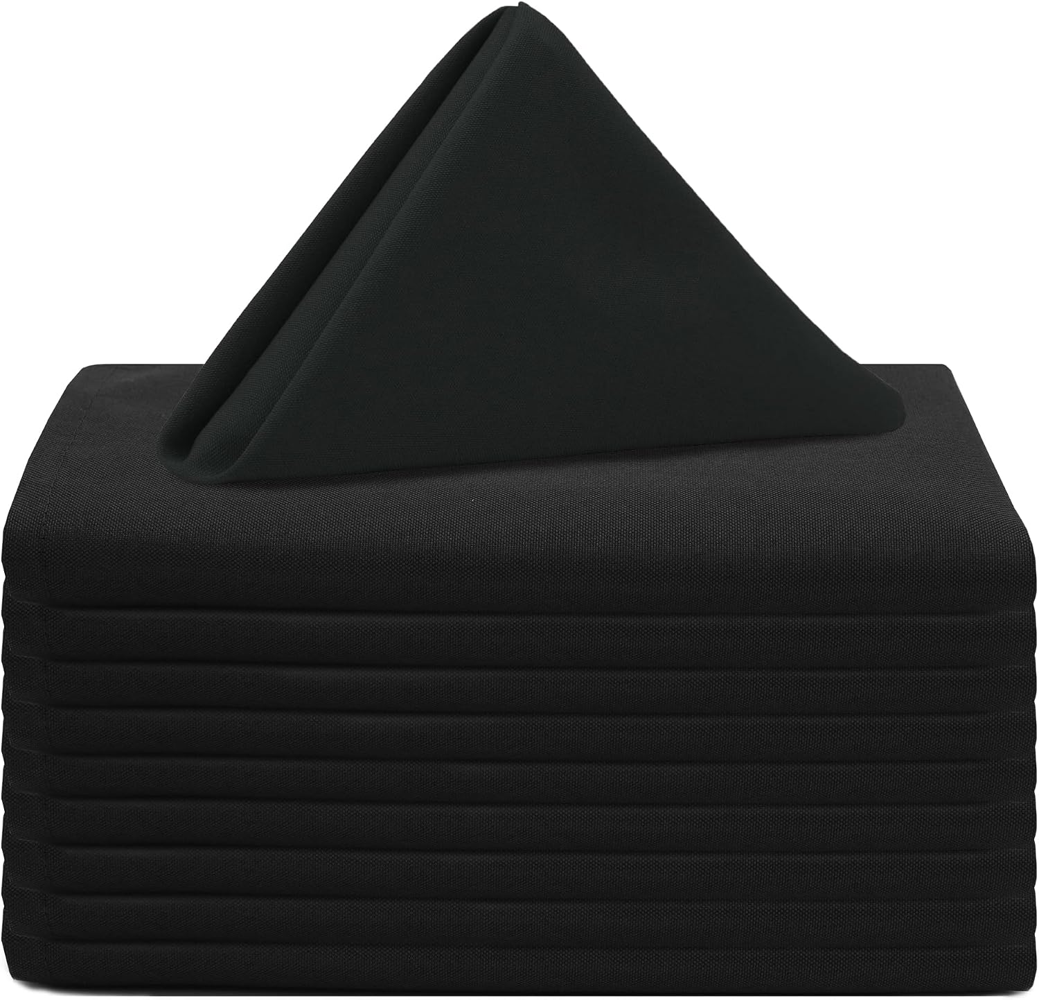 Black Cloth Napkins 20x20 (set of 12, choose color) rental - InflatableTX