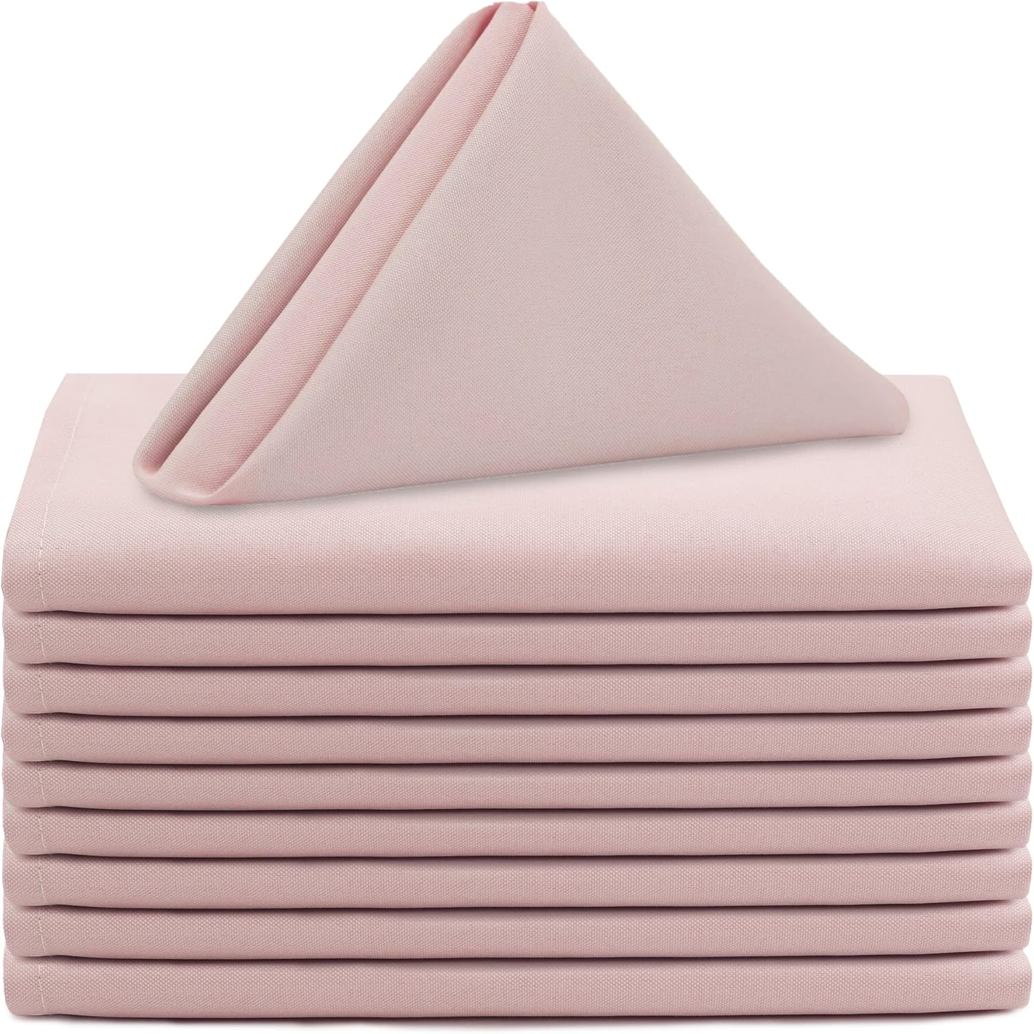 Blush Cloth Napkins 20x20 (set of 12, choose color) rental - InflatableTX