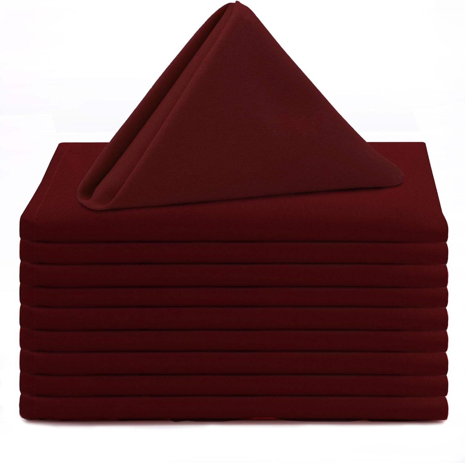 Burgundy Cloth Napkins 20x20 (set of 12, choose color) rental - InflatableTX