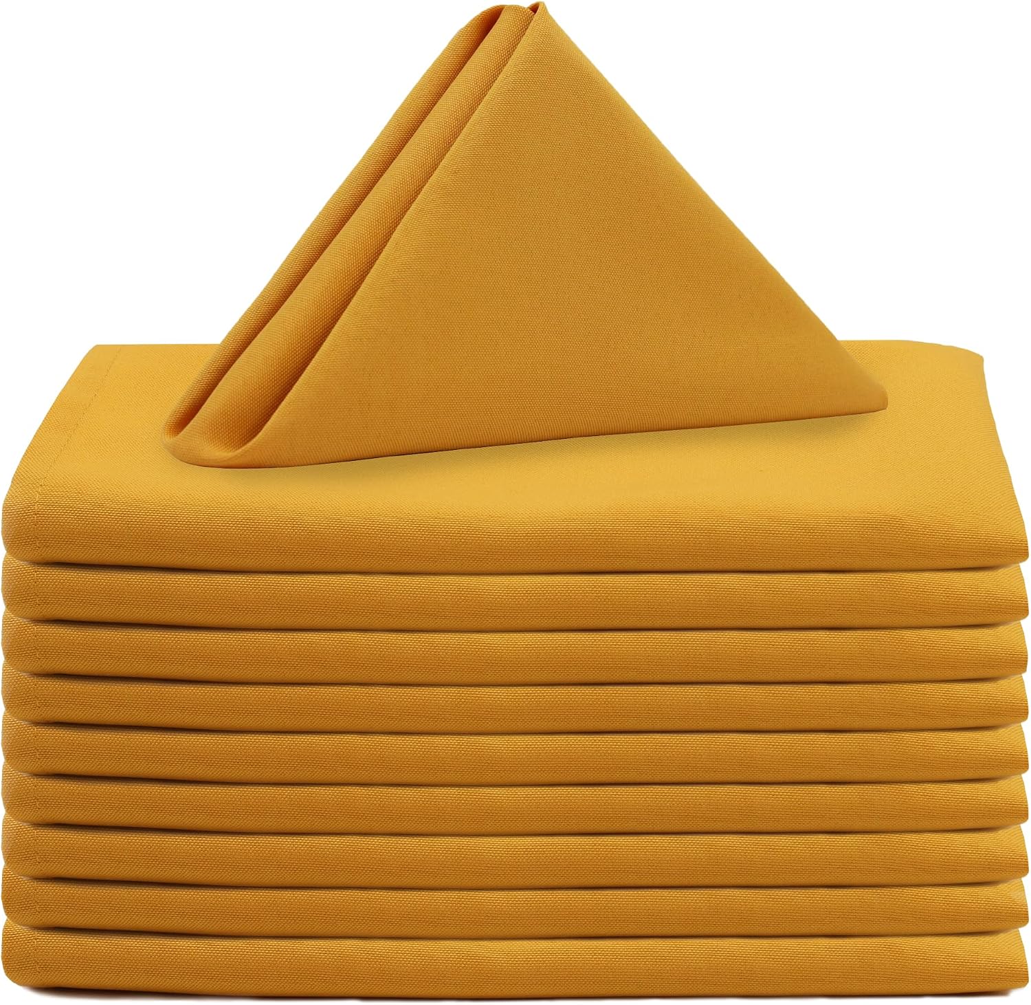 Gold Cloth Napkins 20x20 (set of 12, choose color) rental - InflatableTX