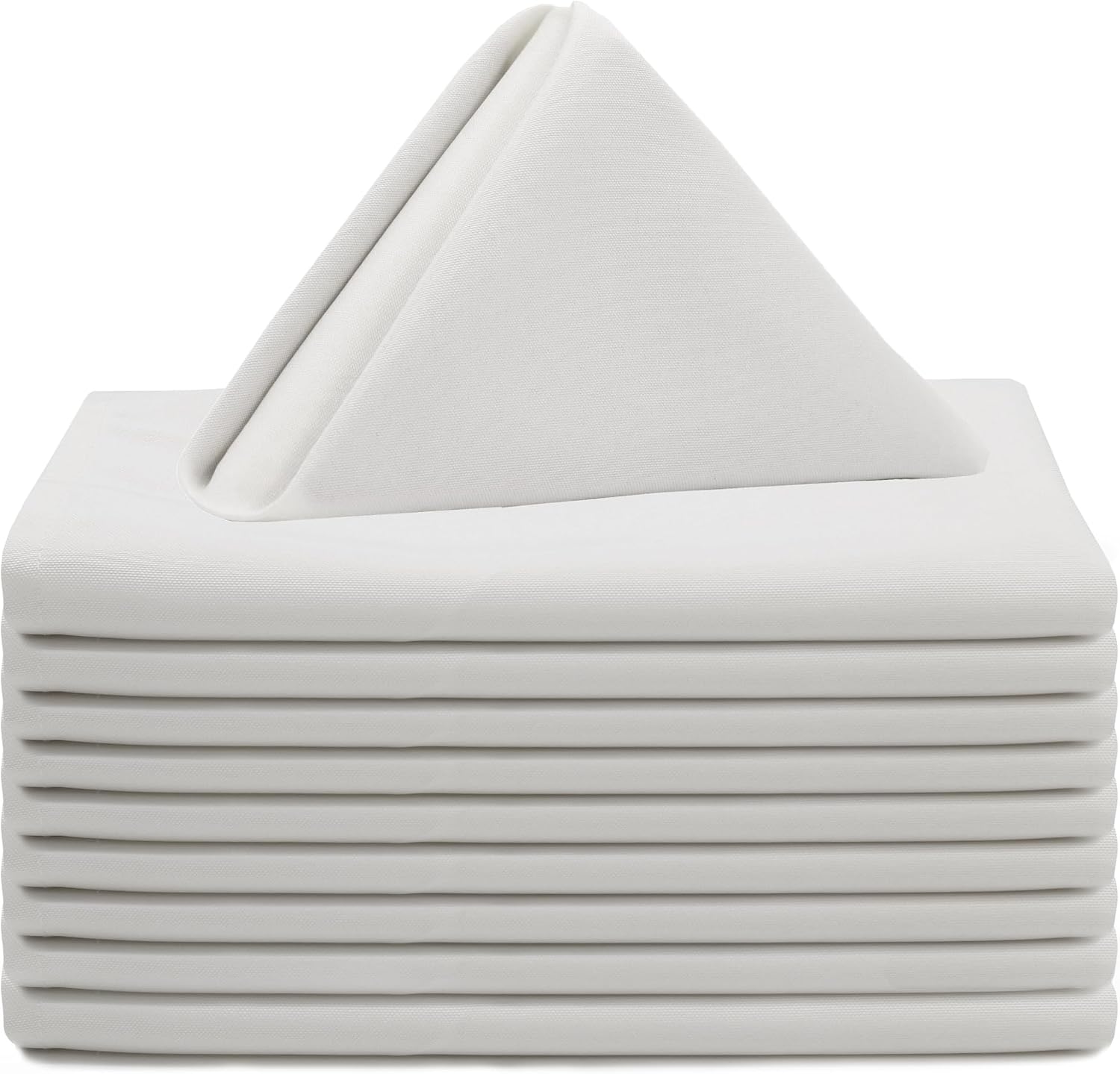 White Cloth Napkins 20x20 (set of 12, choose color) rental - InflatableTX