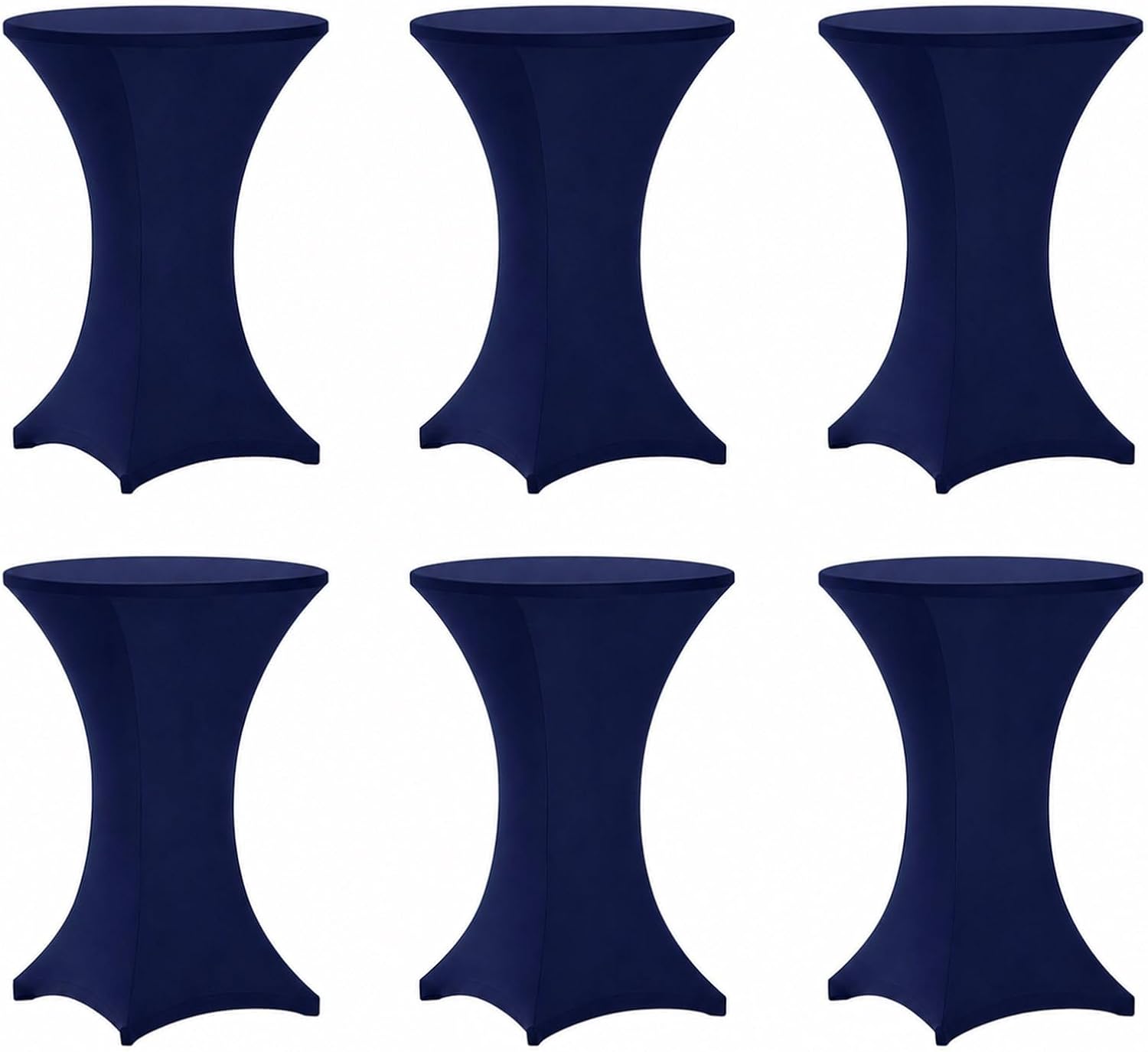 Navy Blue Cocktail Table Stretch Spandex Cover (choose color) rental - InflatableTX