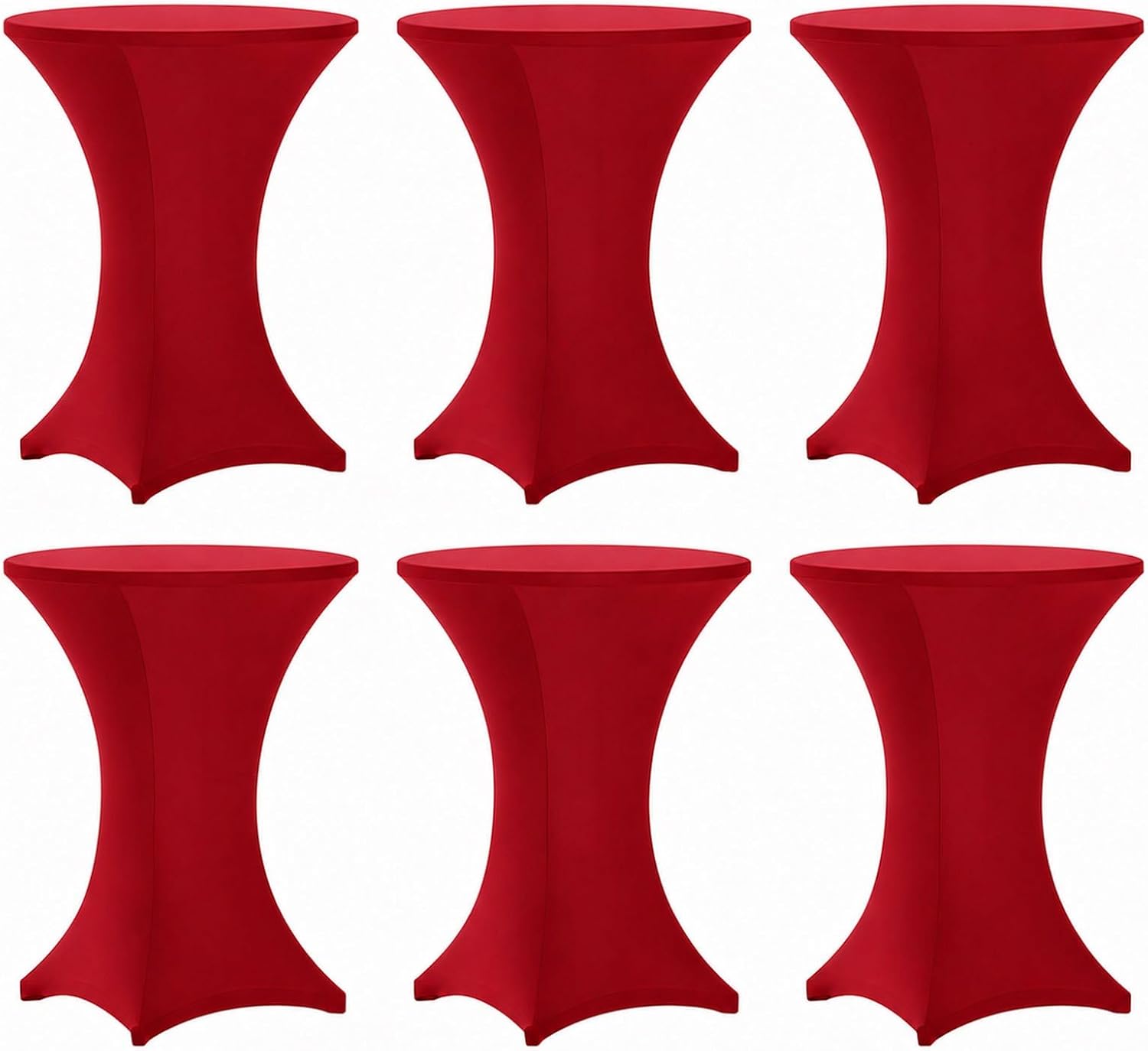 Red Cocktail Table Stretch Spandex Cover (choose color) rental - InflatableTX