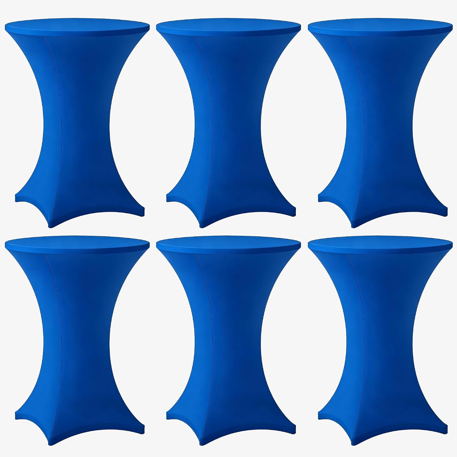 Royal Blue Cocktail Table Stretch Spandex Cover (choose color) rental - InflatableTX