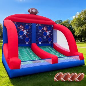 Double Inflatable Football Toss Game