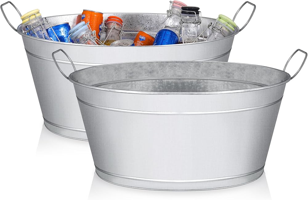 Galvanized Party Drink Tub rental North DFW