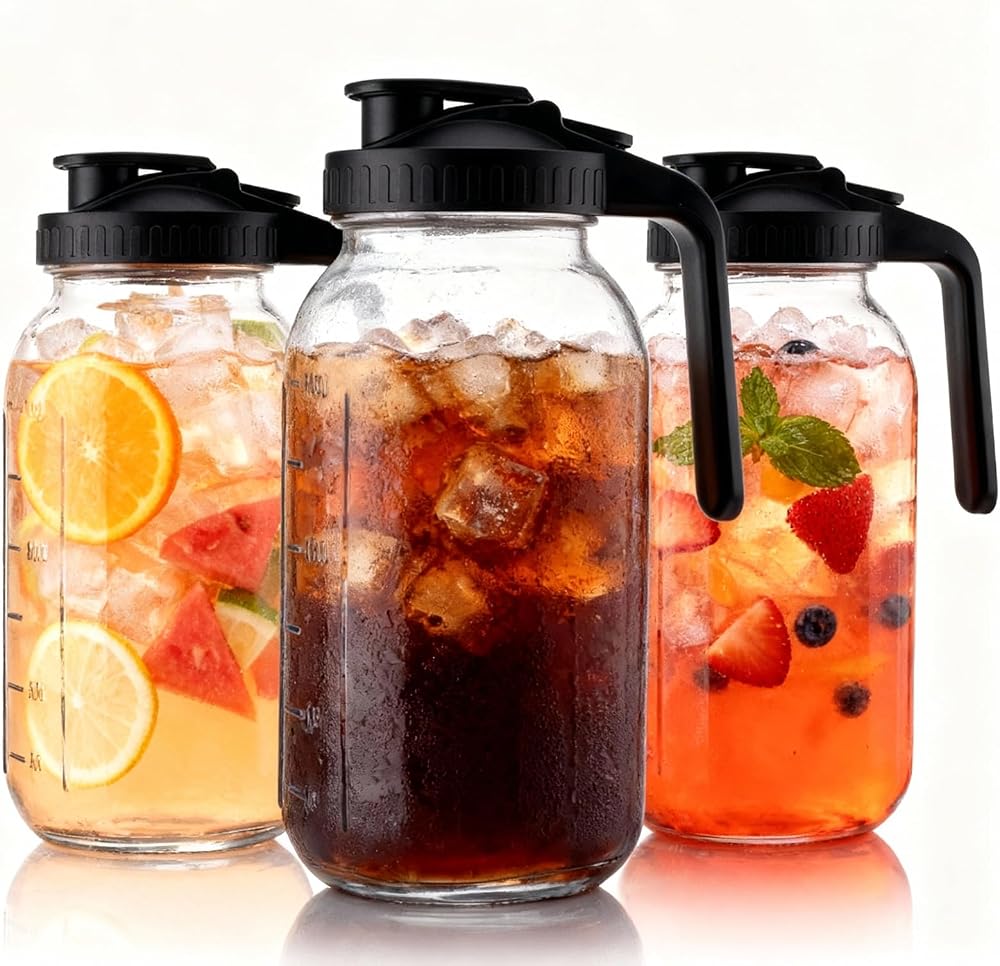 Glass Pitchers with Lids (set of 3) rental North DFW
