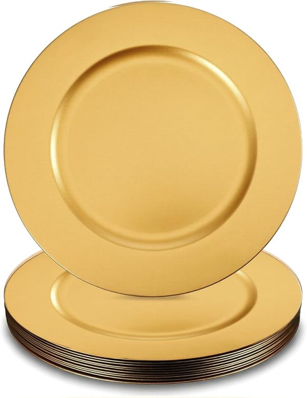 Gold Charger Plates (set of 12) rental North DFW