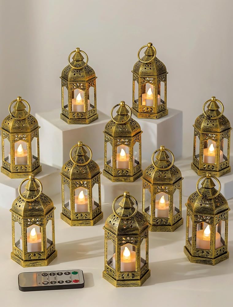 Gold Lantern Centerpieces (set of 12) rental North DFW