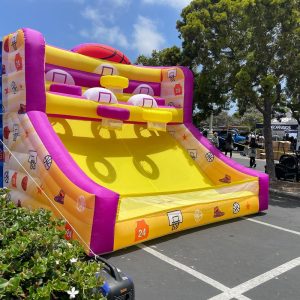 Inflatable Basketball Shootout – Purple & Gold