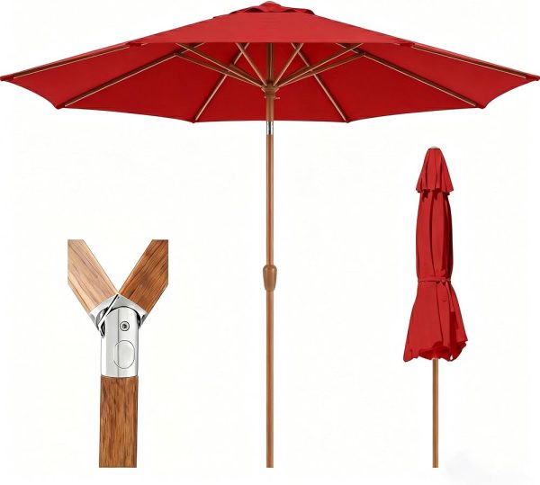 9 ft Market Umbrella with Weighted Base rental North DFW