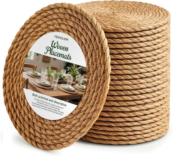 Rattan Charger Plates (set of 12) rental North DFW