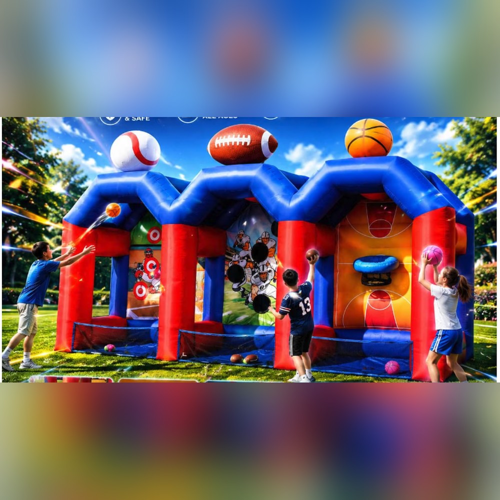 Triple Toss Inflatable Sports Arena